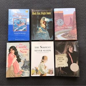 Vintage Scott O’Dell Castle In The Sea Black Star Bright Dawn Serpent Never Slee